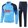 Napoli Quarter Zip Tute Felpe da Allenamento 2023-24 Blu - Uomo